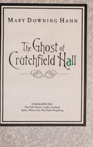 Cover of The Ghost of Crutchfield Hall