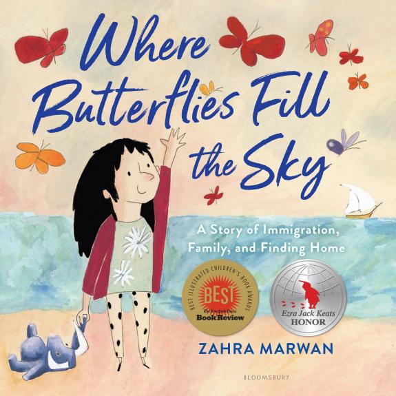 Cover of Where Butterflies Fill the Sky: A Story of Immigration, Family, and Finding Home
